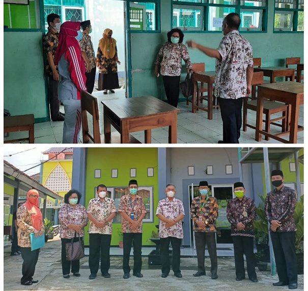 Satgas Covid-19 Kab. Pati Monev Kesiapan Uji Coba PTM MTsN 1 Pati