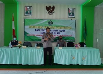 Kuatkan Wawasan Kebangsaan Penyuluh, Kemenag Pati Undang Satbinmas Polres Pati
