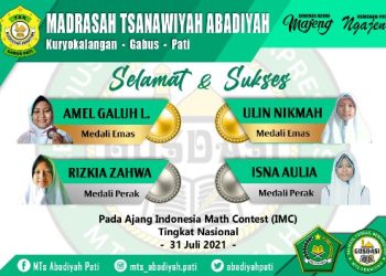 MTs Abadiyah Pati Raih Medali Emas Pada Kontes IMC Nasional