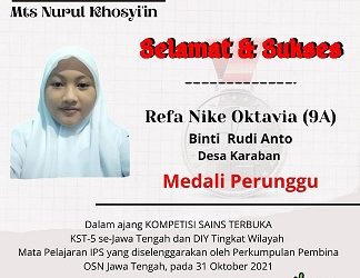 MTs Nurul Khosyiin Pati Ukir Prestasi Pada Ajang KST-5 se-Jateng dan DIY