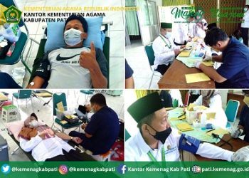 Sambut HAB ke 76, Kemenag Pati Gelar Aksi Donor Darah